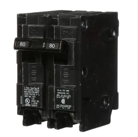 DISJONCTEUR 2 POLES 80A 240V CLIP-ON