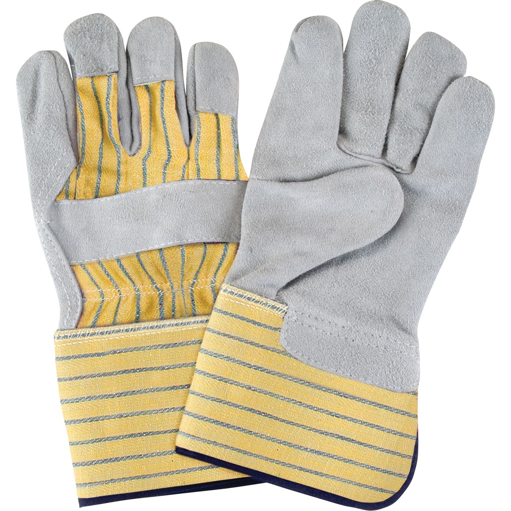 Premium Quality Fitters Gloves, Large, Split Cowhide Palm, Cotton Inner Lining /Pr