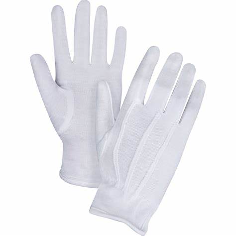 GANT POUR SERVEUR/PARADE EN COTON BLANC GRAND /PR