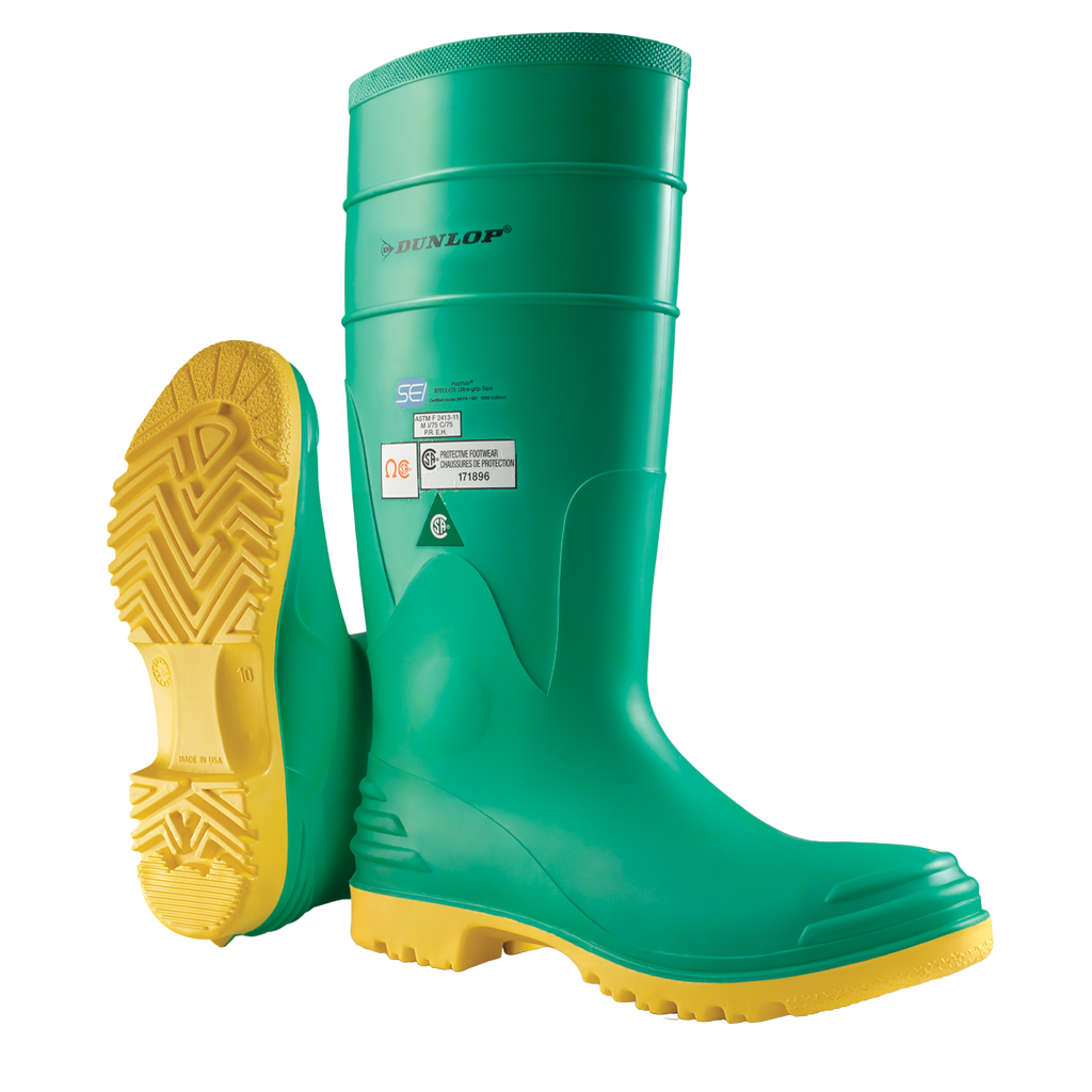 Hazmax, Bottes de travail imperméables 16’’ en PVC CSA (Vert)