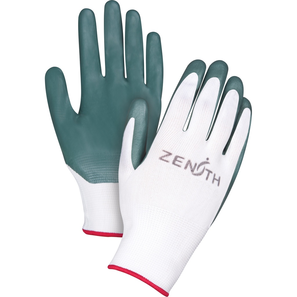 Gants enduits légers, 11/2T-Grand, Rêvetement Nitrile, Calibre 13, Enveloppe en Polyester