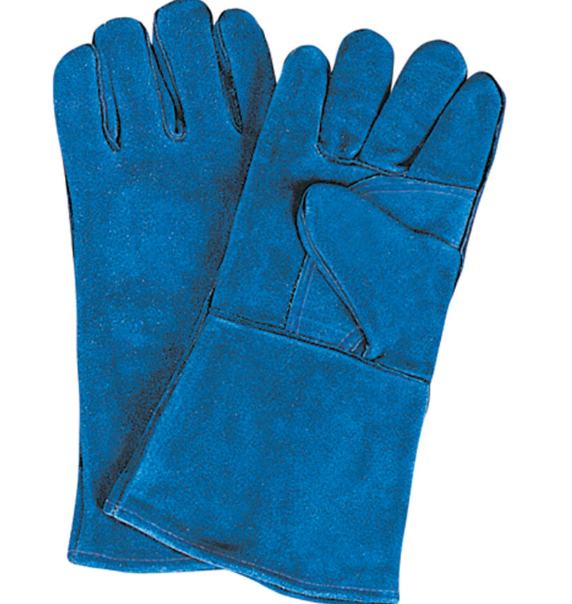 Gants de soudage à pouce & paume doubles, Cuir de vache refendu, Taille 10 / T-Grand