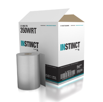 INSTINCT PAPIER A MAINS BLANC EN ROULEAU 600' 12/CS