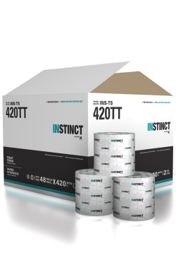 INSTINCT PAPIER HYGIENIQUE 2 EP. 420 FEUILLES 48/CS