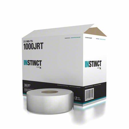 Instinct Jumbo Toilet tissue 2-ply 1000' 8/Cs