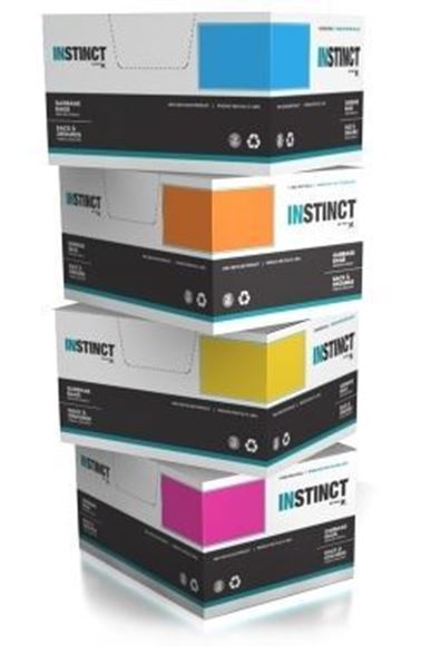 INSTINCT SACS A ORDURES NOIRS HAUTE DENSITE 22" X 24" 1000/CS