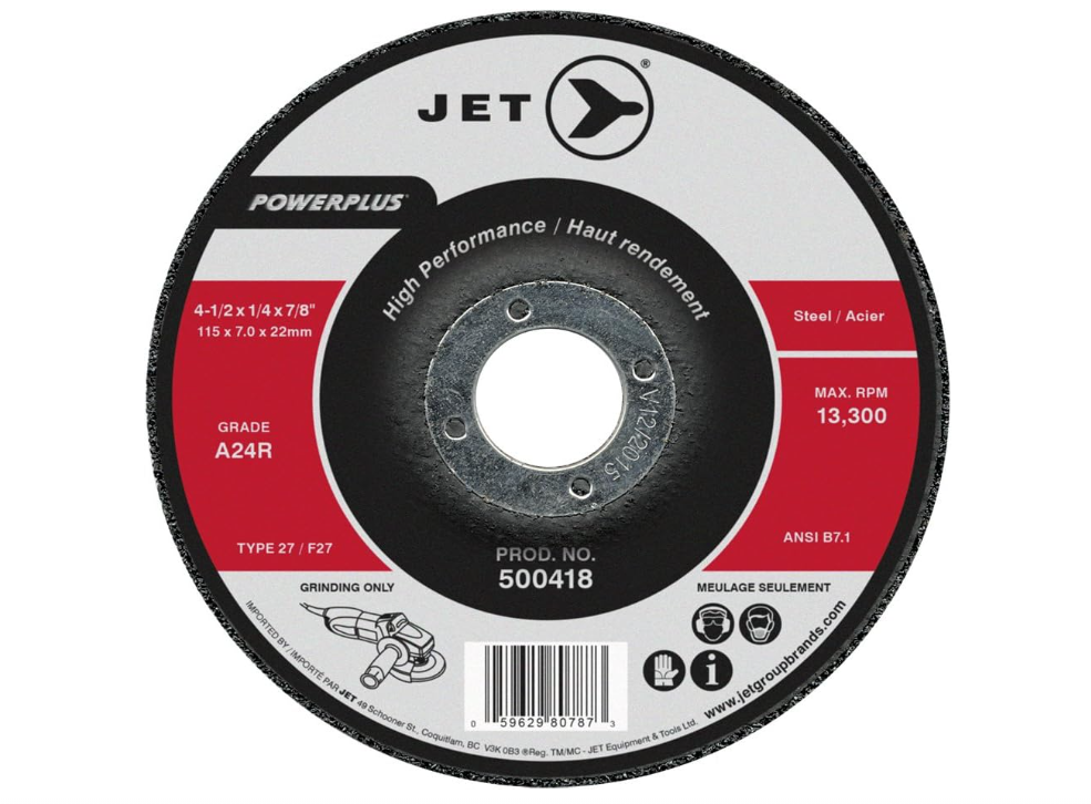 MEULE POUR LE MEULAGE 4-1/2 X 1/4 X 7/8 A24R POWERPLUS T27