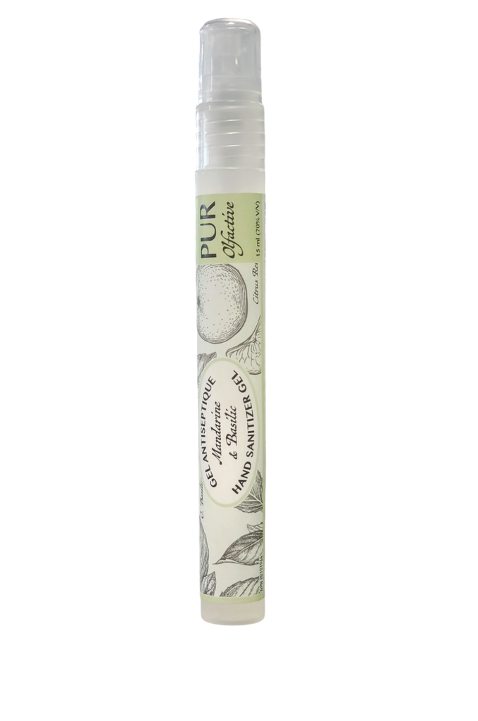 Mandarine & Basilic Antiseptique alcool 70% vaporisateur 15ml