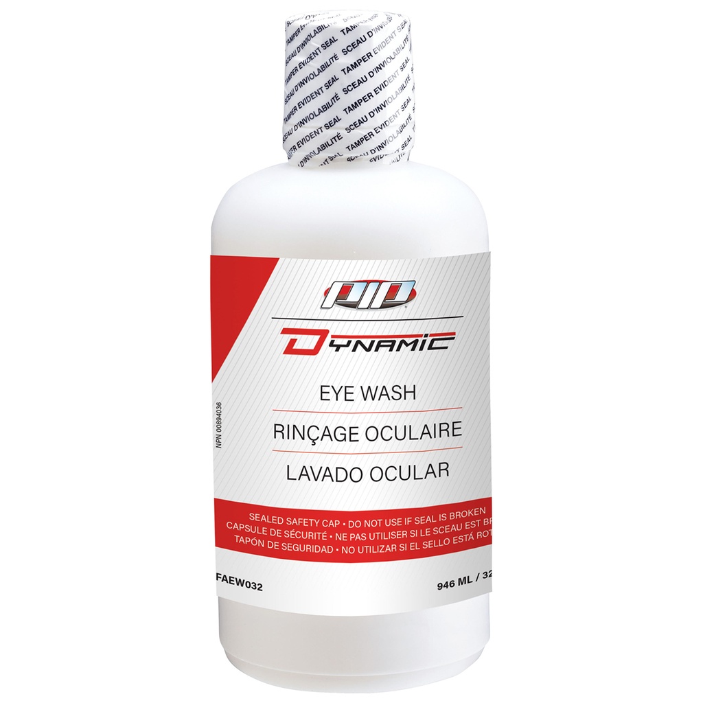 Solution isotonique stérile pour douche oculaire 32oz / 946ml