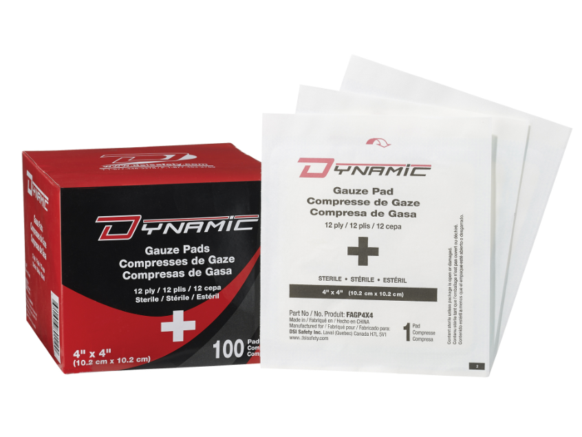 TAMPONS GAZE 4"X4" STERILE 100/BTE