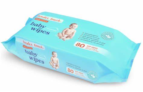 Tender Touch Baby wipes refill 80/Pk
