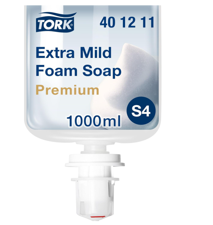 TORK PREMIUM SAVON A MAINS EN MOUSSE EXTRA DOUX 1 L