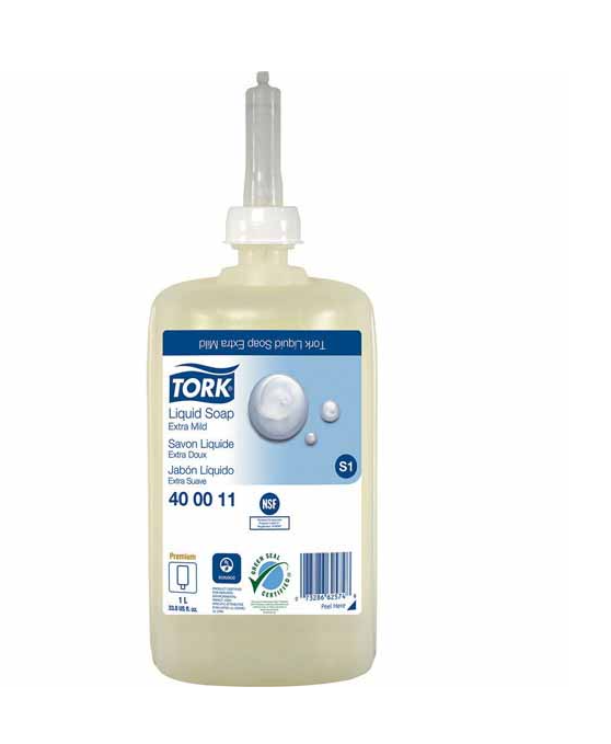TORK PREMIUM SAVON EN LOTION SANS FRAGRANCE GREEN SEAL 1 L