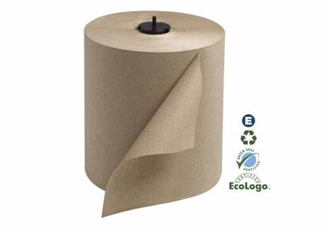UNIVERSAL PAPIER A MAINS BRUN ECOLOGO EN ROULEAU 700' 6/CS