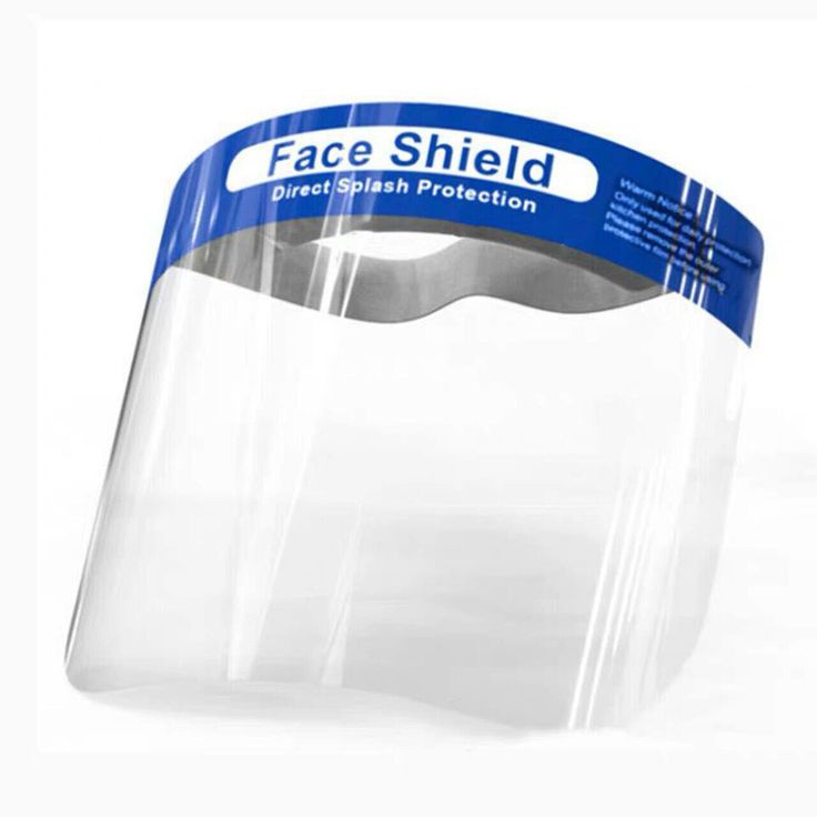 Visière transparente antibuée avec bandeau de confort