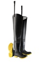 Thigh Wader Steel Toe & Midsole, 29’’ Waders Work Boots (Black)