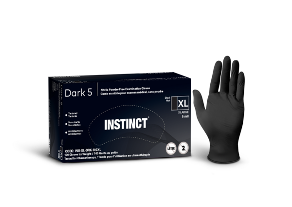 Dark 5 Disposable Nitrile gloves 5mil powder-free 100/Box