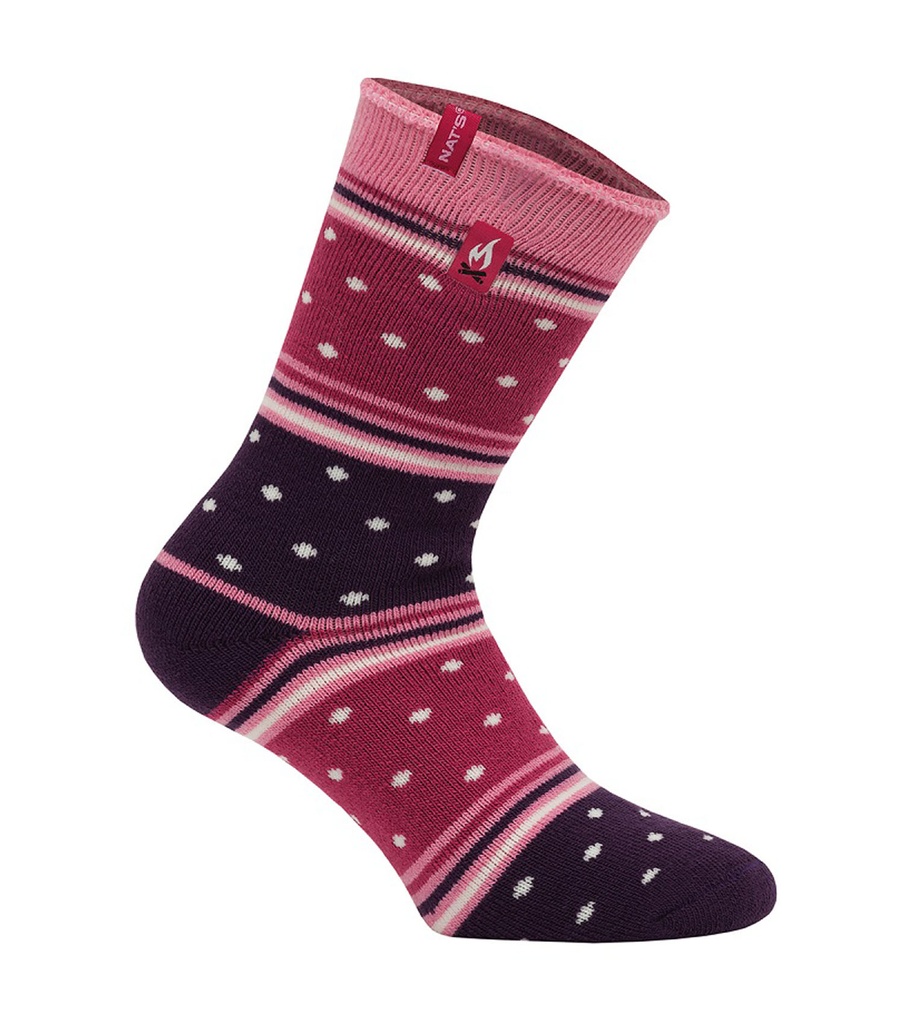 WK962, Women's Thermal Socks (Purple) 