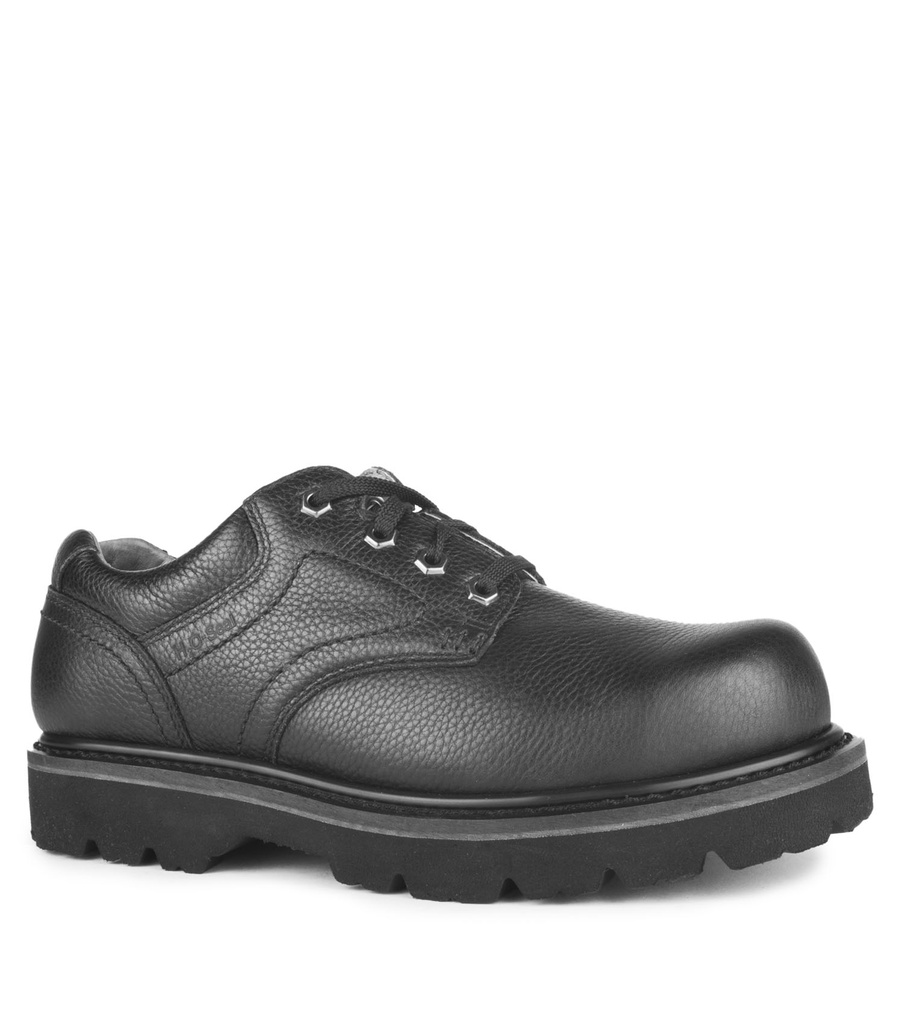 Giant, Leather work shoes, very wide fit WWW (Black)