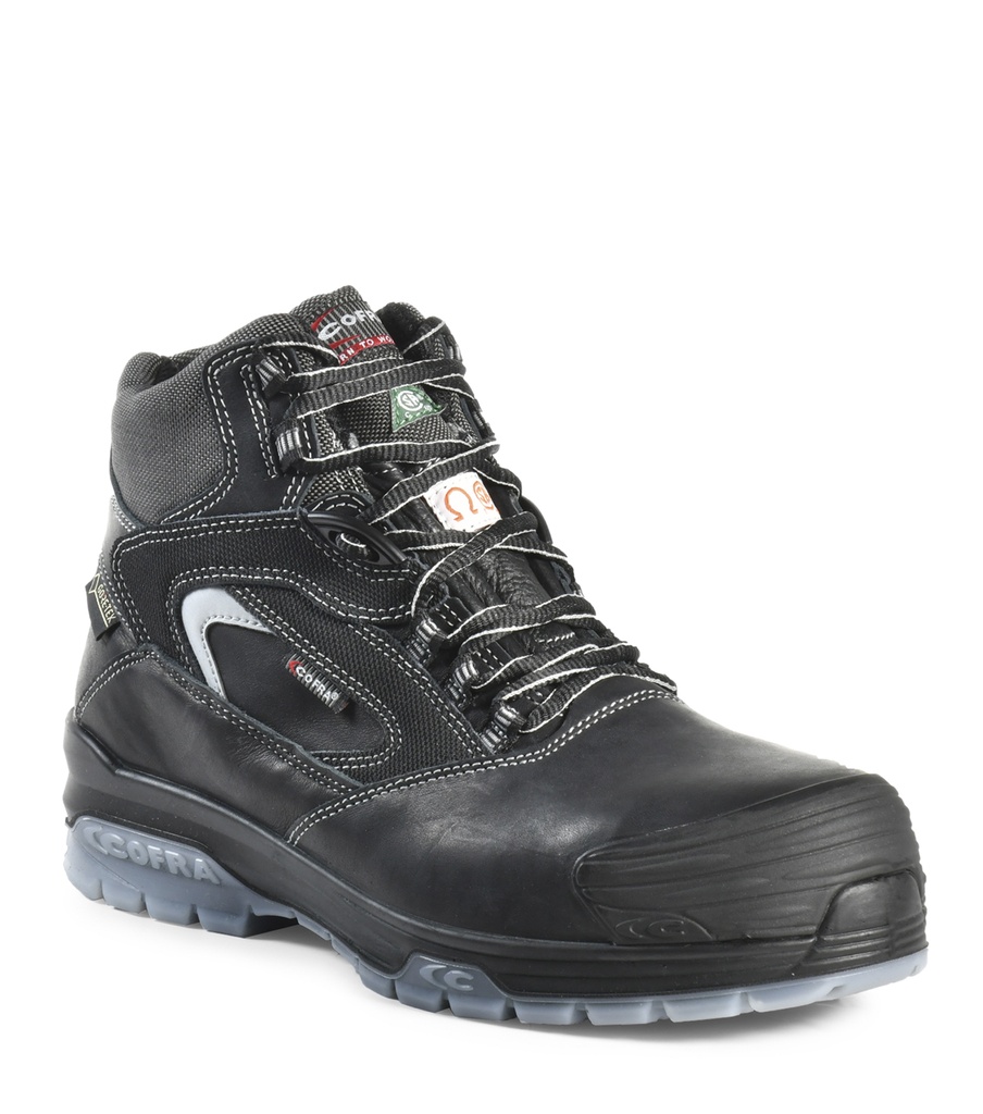 New Valzer,  Bottes de travail 6'' en cuir. Membrane Gore-Tex (Noir)