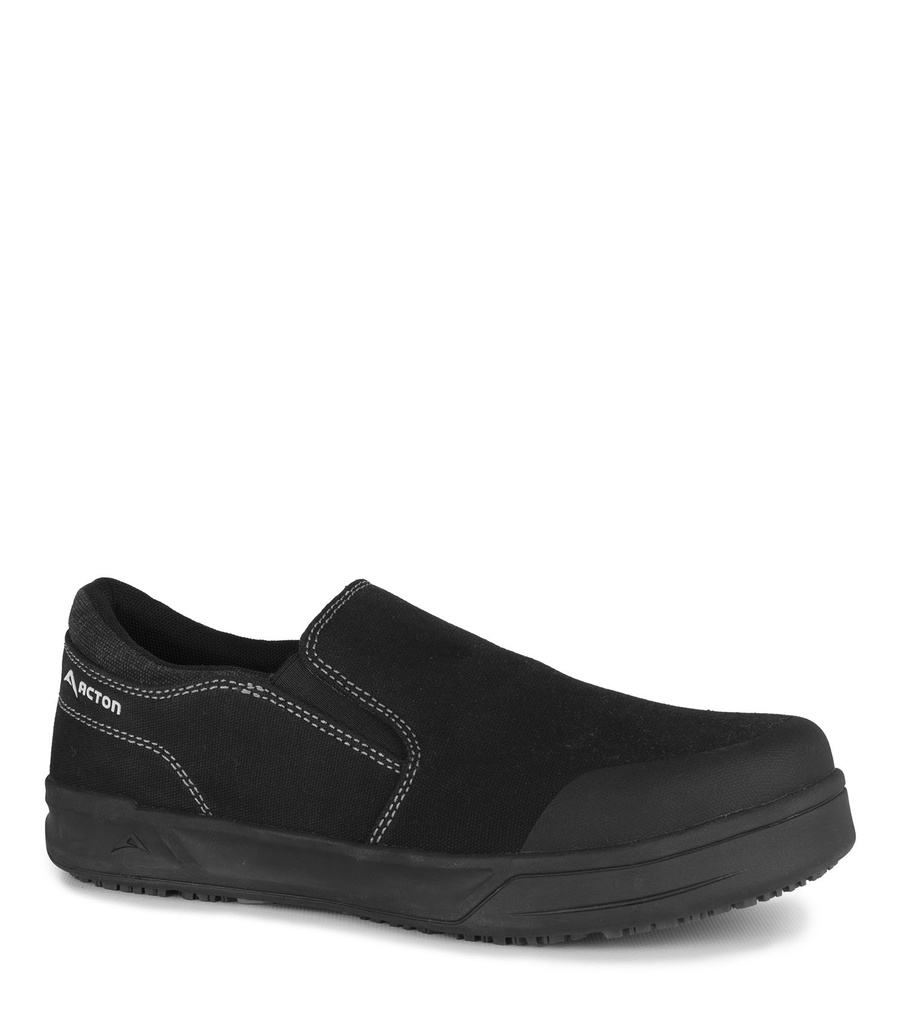 Freestyle Slip-On, souliers de travail urbain facile à enfiler (Noir)