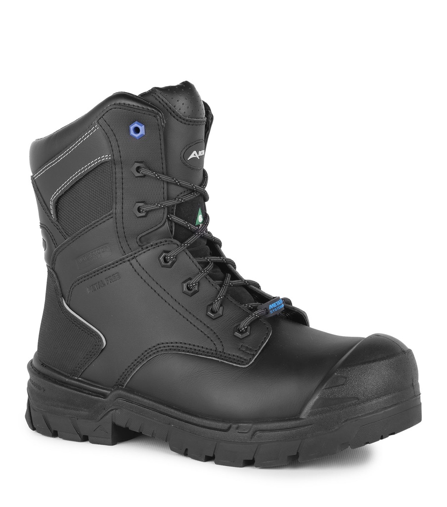 Driller, 8'' waterproof work boots flexible metguard (Black)