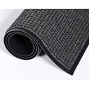 Oxford Elite Tapis gratte-pieds/essuie-pieds gris/noir 3' x 25' avec bordures