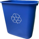 Recycling bin 28 US pintes blue