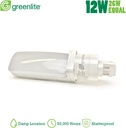 LED PL replacement 4-pin G24Q 12W 1150lm 3500K hybrid compatible / 120-277V by-pass