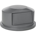 Round Brute® Tops, Dome Lid, Plastic/Polyethylene, Fits Container Size: 24-13/16" Dia.