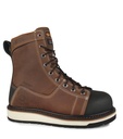 Blacksmith, Bottes de travail 8'' en cuir. Vibram Megagrip (Brun)