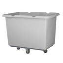 Starcart Polyethlylene box truck 12 ft³ 400 lbs cap. 39" l. x 27" w. x 30" h ext. 3" casters diamond