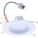 Downlight Kit 6 Inch 12W 1000lm 80CRI 2700K Dim Wet Location 120V White Baffle ES E26 Base