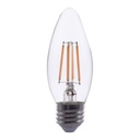 LED Filament bulb 4.5W B11/Clear 2700K E26 Medium 120V dimmable