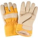 Gants d'ajusteur, 2T-Grand, Paume en Cuir fleur de vache, Doublure en Boa