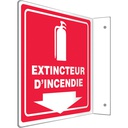 Enseigne ProjectionMC « Extincteur d'incendie », 8" x 8", Plastique, Français avec pictogramme