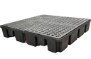 Nestable Spill Pallet Without Drain, 66 gal. Spill Capacity, 54" x 54" x 10.5"