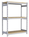 Wide Span Record Storage Shelving, Steel, 3 Shelves, 42" W x 18" D x 60" H