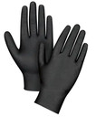 Gants robustes, Grand, Nitrile, 8 mils, Sans poudre, Noir BTE 50