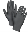 Gants jetables en nitrile noir 5mil non-poudrés grade médical petit 100/Bte