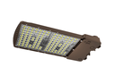 Luminaire DEL de périmètre 300/420W 45000/63000lm 3500/4100/5000K 120-347V graduable 0-10V a/ réceptacle DLC 5.1 Prem. bronze