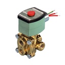 4-Way solenoid valve 1/4-NPT brass 120VAC