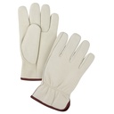 Gants de conducteur doublés pour l'hiver première qualité cuir fleur de vache Large /Pr