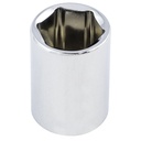 Regular chrome socket 6 pt 5.5mm 1/4" drive