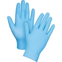 Gants jetables en nitrile bleu 4.5mil non-poudrés calibre médical Large 100/Bte