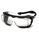 Cappture Plus Clear OTG safety glasses with gasket