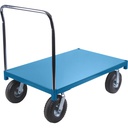 Steel platform truck 30" x 60" pneumatic wheels 1200lbs capacity