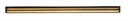 12" Brass window squeegee channel with rubber