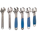 Imperial adjustable wrench set 6 pcs