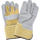 Premium Quality Fitters Gloves, Large, Split Cowhide Palm, Cotton Inner Lining /Pr